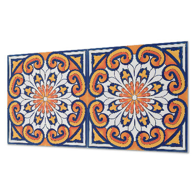 Obdĺžnikový panel na stenu Kvetinový motív na farebnom podklade