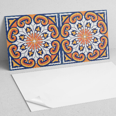 Obdĺžnikový panel na stenu Kvetinový motív na farebnom podklade