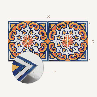 Obdĺžnikový panel na stenu Kvetinový motív na farebnom podklade