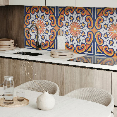 Obdĺžnikový panel na stenu Kvetinový motív na farebnom podklade