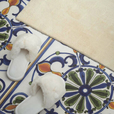 Obdĺžnikový stenový panel Rastlinné ozdoby v klasickom štýle