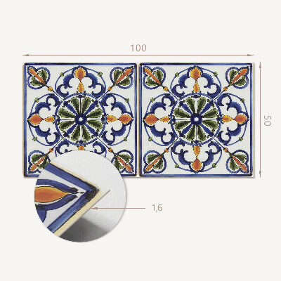 Obdĺžnikový stenový panel Rastlinné ozdoby v klasickom štýle