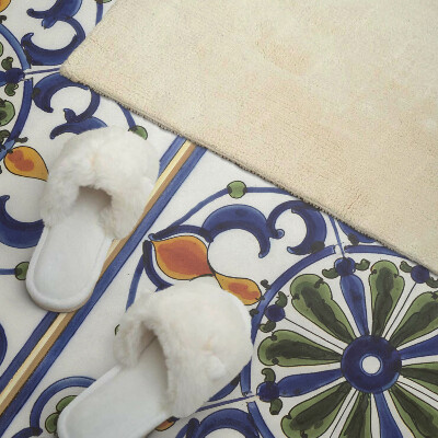 Obdĺžnikový stenový panel Rastlinné ozdoby v klasickom štýle