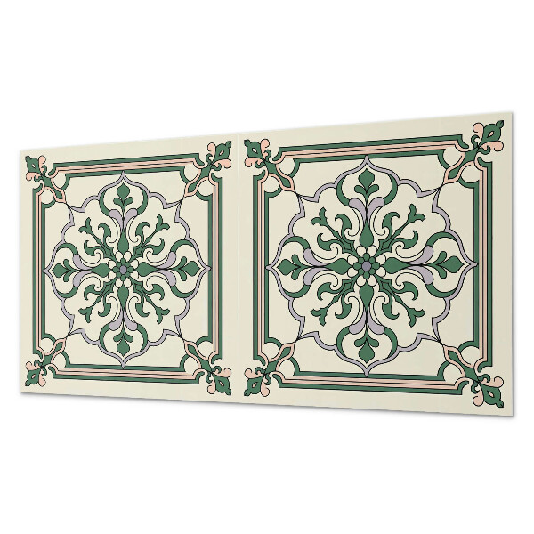 Samolepiaci panel na stenu Kvetinový motív s ozdobnými detailmi