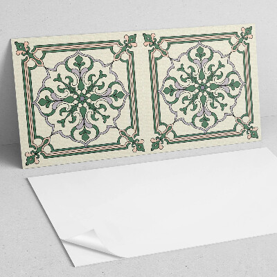 Samolepiaci panel na stenu Kvetinový motív s ozdobnými detailmi