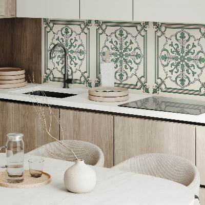 Samolepiaci panel na stenu Kvetinový motív s ozdobnými detailmi