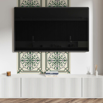 Samolepiaci panel na stenu Kvetinový motív s ozdobnými detailmi