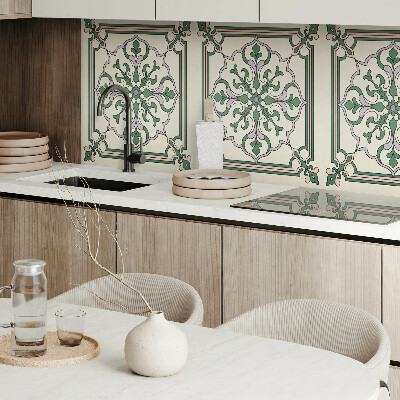 Samolepiaci panel na stenu Kvetinový motív s ozdobnými detailmi