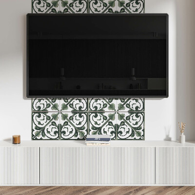 Obdĺžnikový panel na stenu Rastlinné ozdoby v krásnej kombinácii