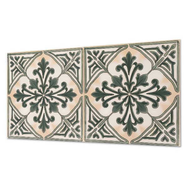 Obdĺžnikový stenový panel Rastlinný motív v tvare štvorca