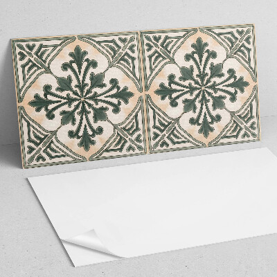 Obdĺžnikový stenový panel Rastlinný motív v tvare štvorca