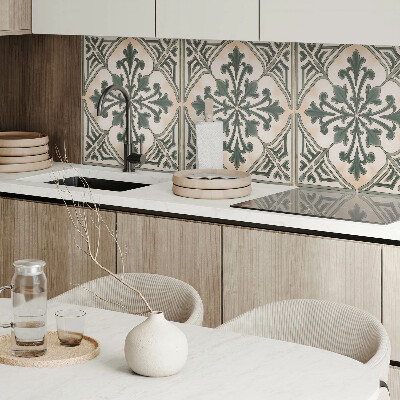 Obdĺžnikový stenový panel Rastlinný motív v tvare štvorca