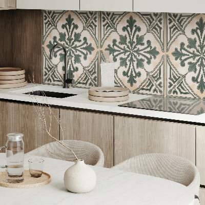 Obdĺžnikový stenový panel Rastlinný motív v tvare štvorca