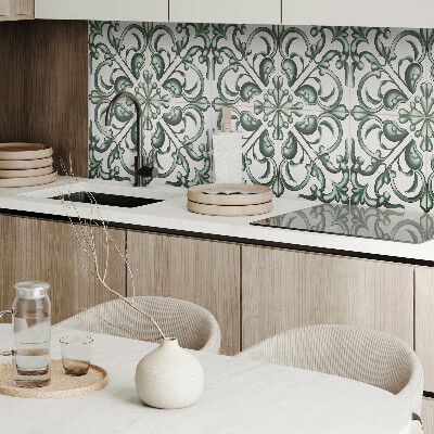 Obdĺžnikový panel na stenu Rastlinný motív v harmonickej symetrii