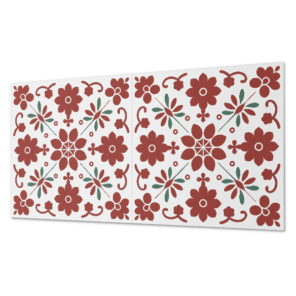 Obdĺžnikový stenový panel Kvetinový motív s listami