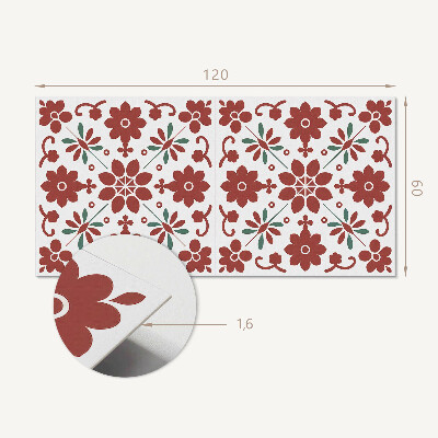 Obdĺžnikový stenový panel Kvetinový motív s listami