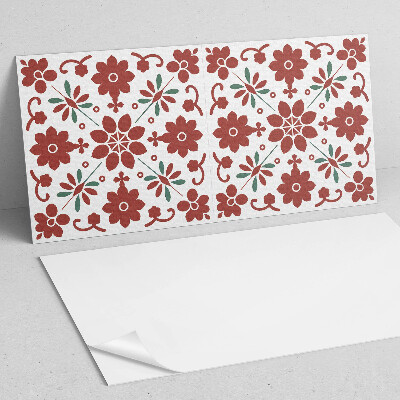 Obdĺžnikový stenový panel Kvetinový motív s listami