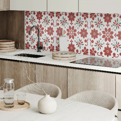 Obdĺžnikový stenový panel Kvetinový motív s listami