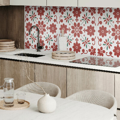 Obdĺžnikový stenový panel Kvetinový motív s listami