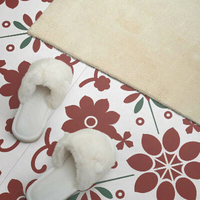 Obdĺžnikový stenový panel Kvetinový motív s listami