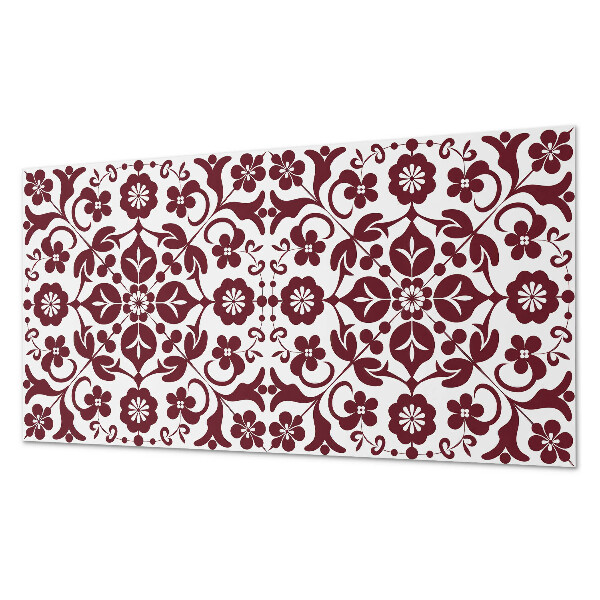 Samolepiaci panel na stenu Kvetinový vzor s ozdobnými detailmi