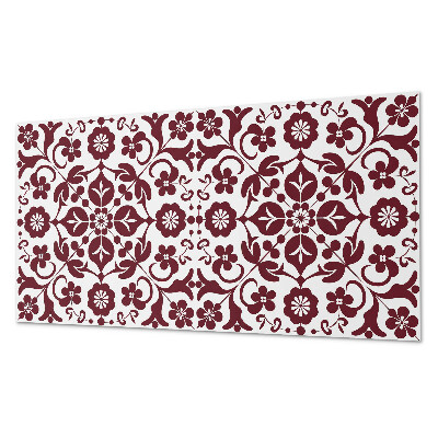 Samolepiaci panel na stenu Kvetinový vzor s ozdobnými detailmi