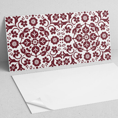 Samolepiaci panel na stenu Kvetinový vzor s ozdobnými detailmi