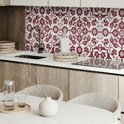 Samolepiaci panel na stenu Kvetinový vzor s ozdobnými detailmi