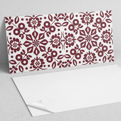 Obdĺžnikový panel na stenu Kvetinový motív so zelenými listami