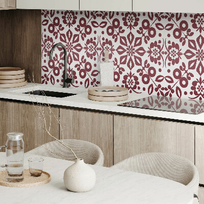 Obdĺžnikový panel na stenu Kvetinový motív so zelenými listami