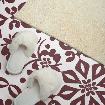 Obdĺžnikový panel na stenu Kvetinový motív so zelenými listami