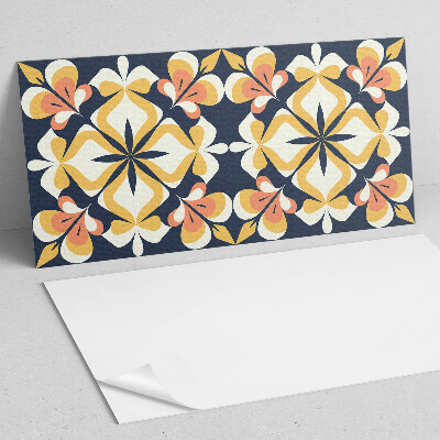 Obdĺžnikový stenový panel Kvetinový motív v podobe geometrie