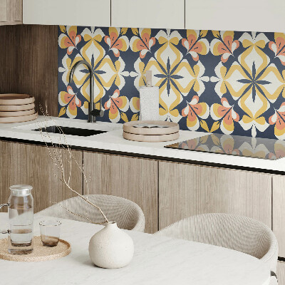 Obdĺžnikový stenový panel Kvetinový motív v podobe geometrie