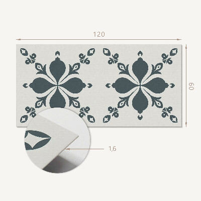 Samolepiaci panel na stenu Listový ornamentálny motív