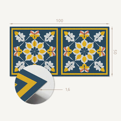Obdĺžnikový panel na stenu Kvetinová harmónia v symetrii