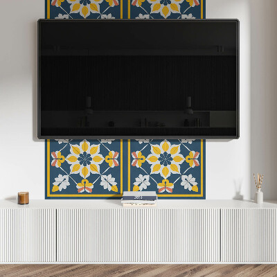 Obdĺžnikový panel na stenu Kvetinová harmónia v symetrii