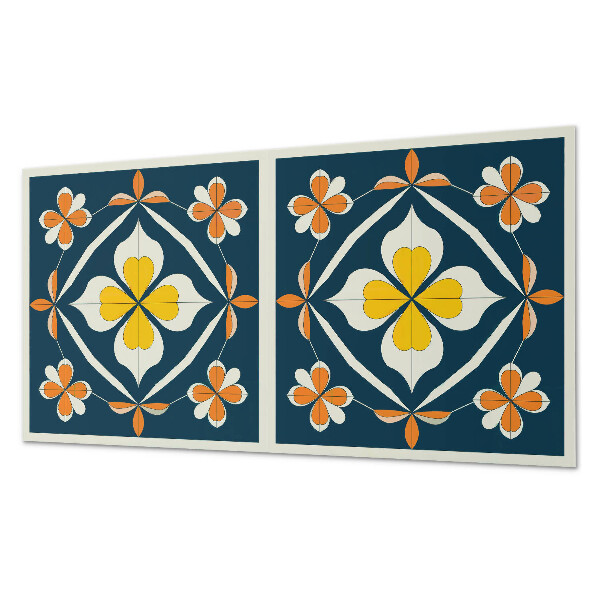 Obdĺžnikový stenový panel Kvetinová symetria v harmonickom usporiadaní
