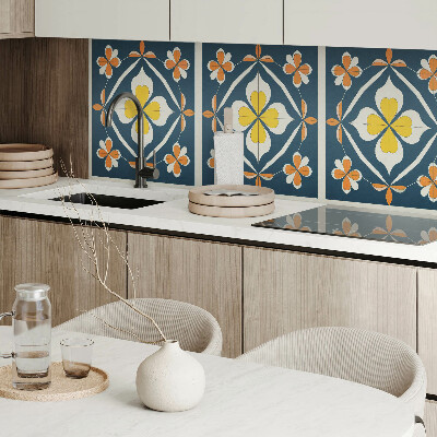 Obdĺžnikový stenový panel Kvetinová symetria v harmonickom usporiadaní