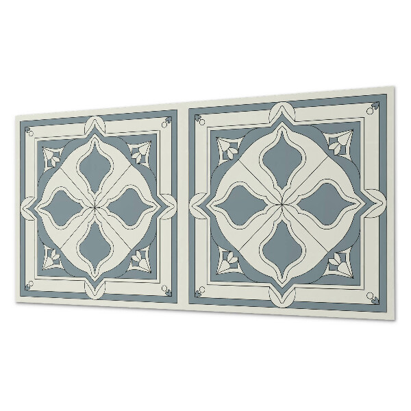 Samolepiaci panel na stenu Kvetinový motív na keramike