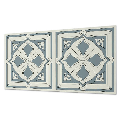 Samolepiaci panel na stenu Kvetinový motív na keramike