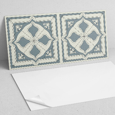 Samolepiaci panel na stenu Kvetinový motív na keramike