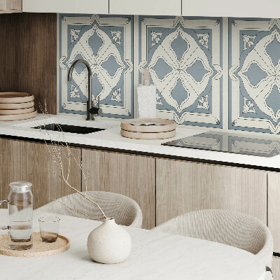 Samolepiaci panel na stenu Kvetinový motív na keramike