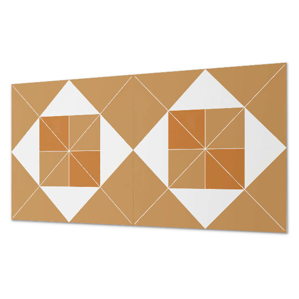 Obdĺžnikový panel na stenu Abstraktná geometria vo farbách