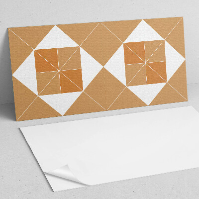 Obdĺžnikový panel na stenu Abstraktná geometria vo farbách