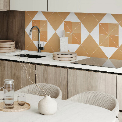 Obdĺžnikový panel na stenu Abstraktná geometria vo farbách