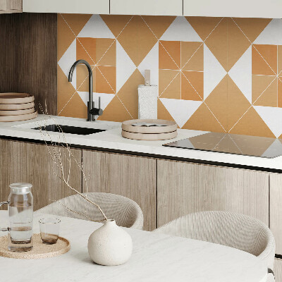 Obdĺžnikový panel na stenu Abstraktná geometria vo farbách