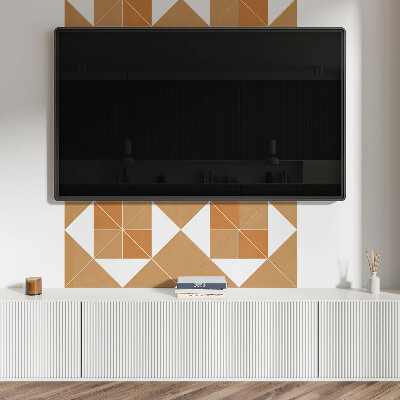 Obdĺžnikový panel na stenu Abstraktná geometria vo farbách