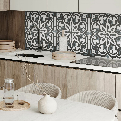 Obdĺžnikový stenový panel Kvetinový motív s ozdobnými prvkami