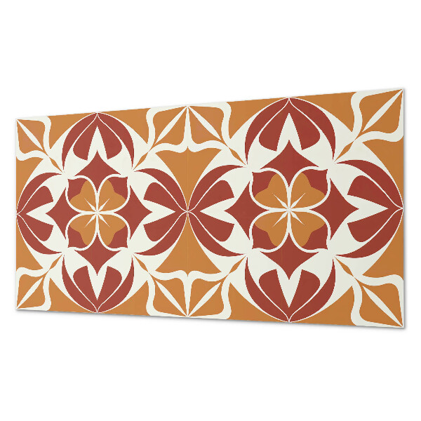 Samolepiaci panel na stenu Rastlinný motív v symetrickom usporiadaní