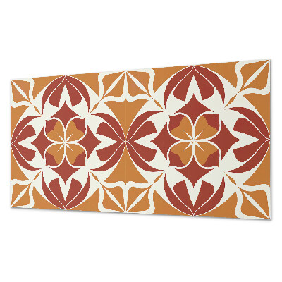 Samolepiaci panel na stenu Rastlinný motív v symetrickom usporiadaní